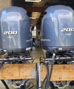 Twin Yamaha F200hp 4 stroke. 2021 electric controls